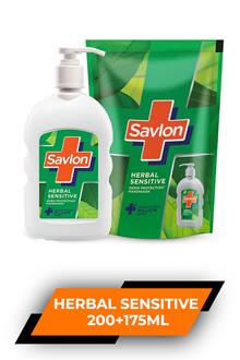 Savlon Herbal Sensitive H/w 200+175ml